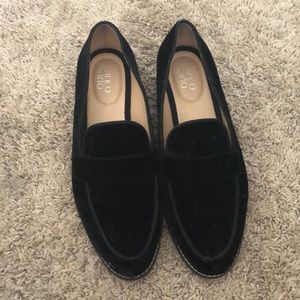 Franco Sarto Black Velvet loafers